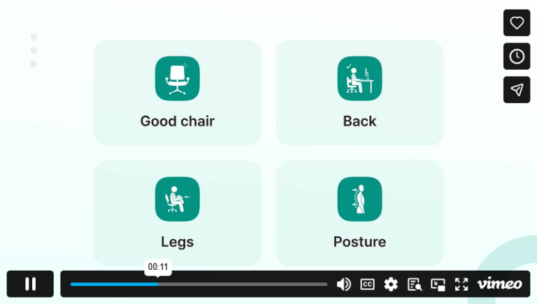 1.1.3. Task Chair Configuration and Foot Support