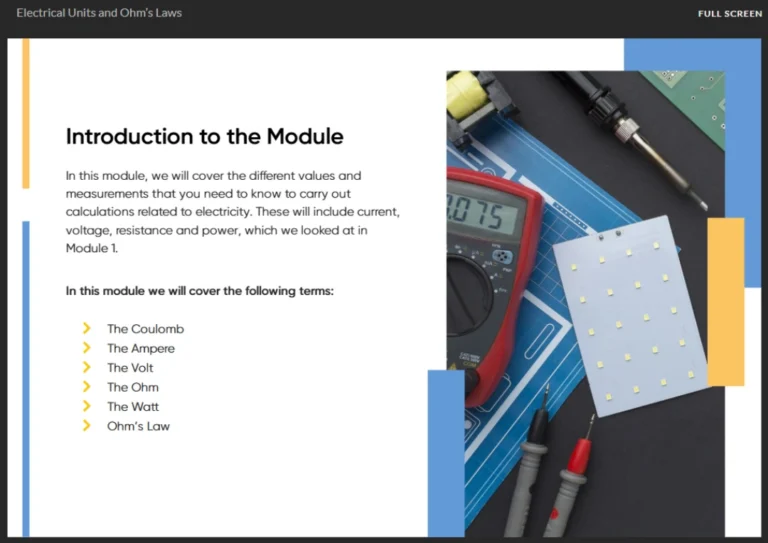 Basic Electricity Course