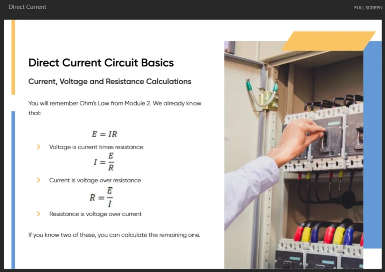 Basic Electricity Course Sneak Peek