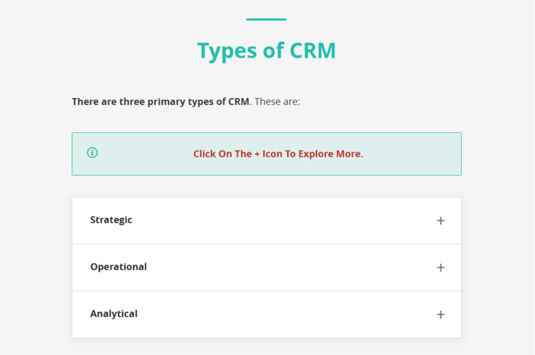 CRM – Customer Relationship Management