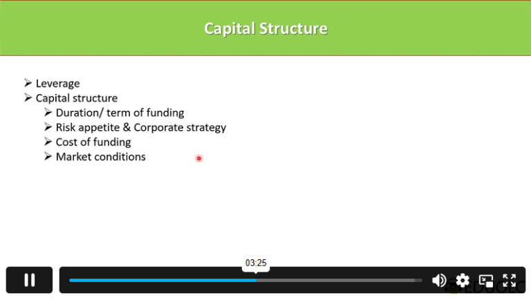 Factors for Capital Structure