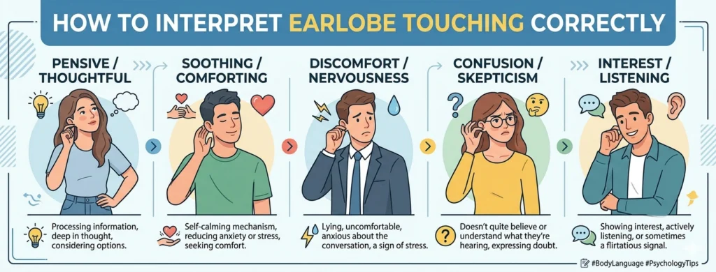 How to Interpret Earlobe Touching Correctly