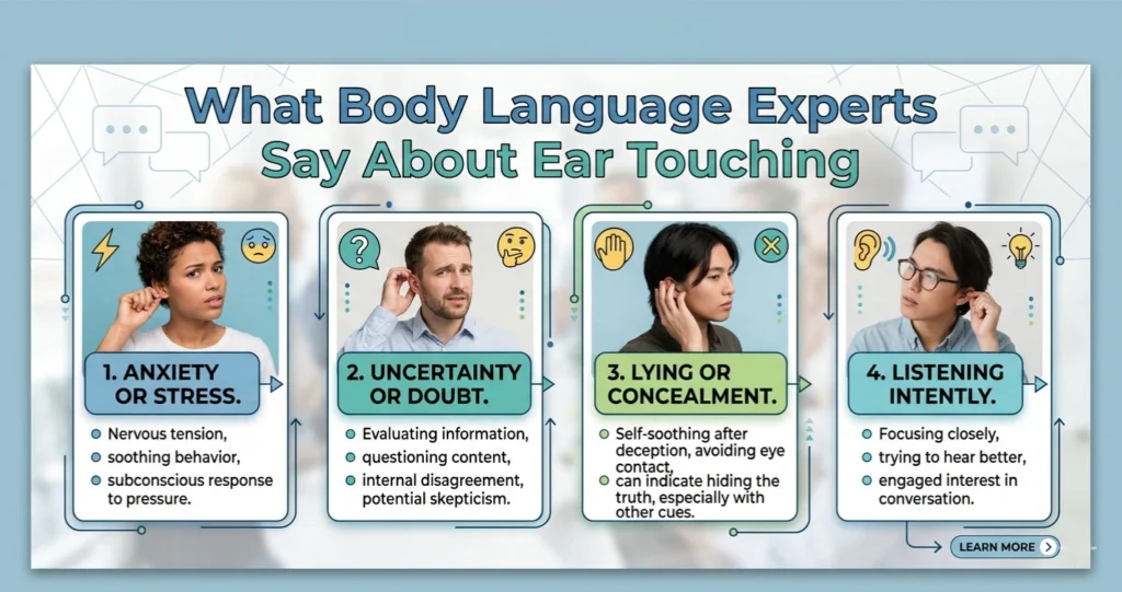 What Body Language Experts Say About Ear Touching