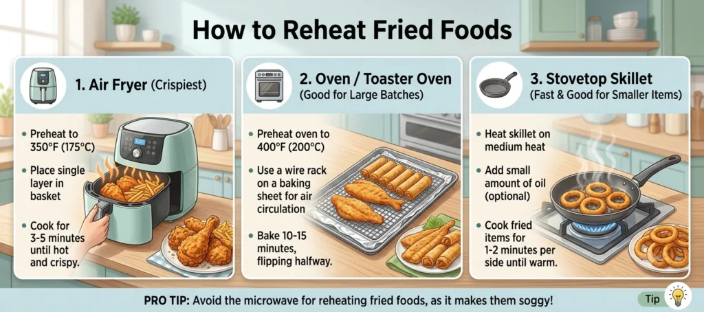How to Reheat Fried Foods