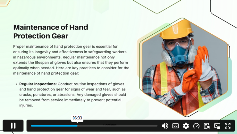 Module 2 Glove Usage and Maintenance