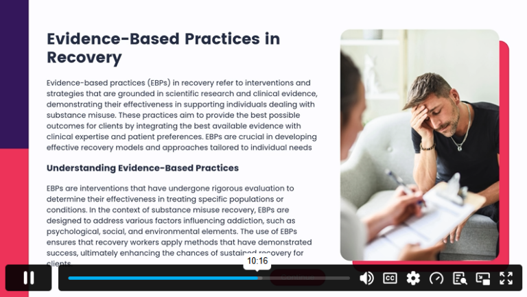 Module 2 Recovery Models and Approaches