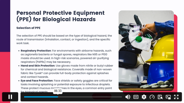 Module 3 Biological Hazard Management and Control