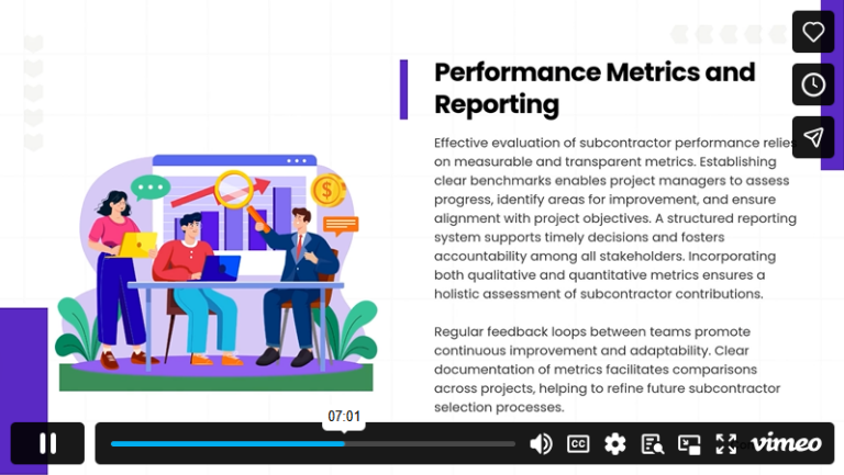 Module 3 Managing Subcontractor Performance