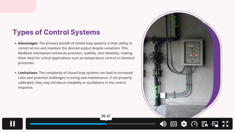 Module 4 Control Systems in Industrial Processes