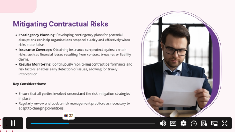 Module 4 Risk and Compliance in Contract Management