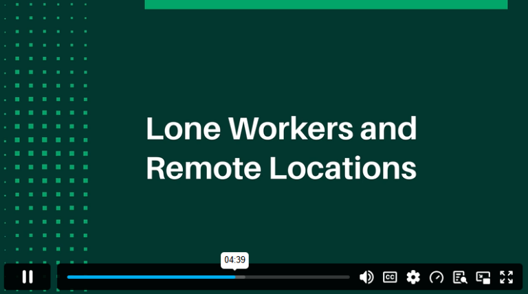 Module 6 First Aid in Specific Work Environments – Part 1