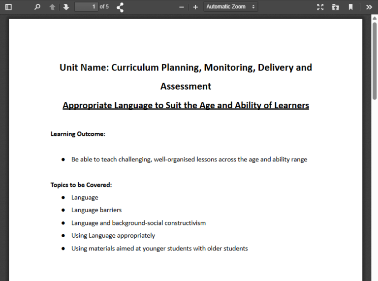 4. Appropriate Language to Suit the Age and Ability of Learners